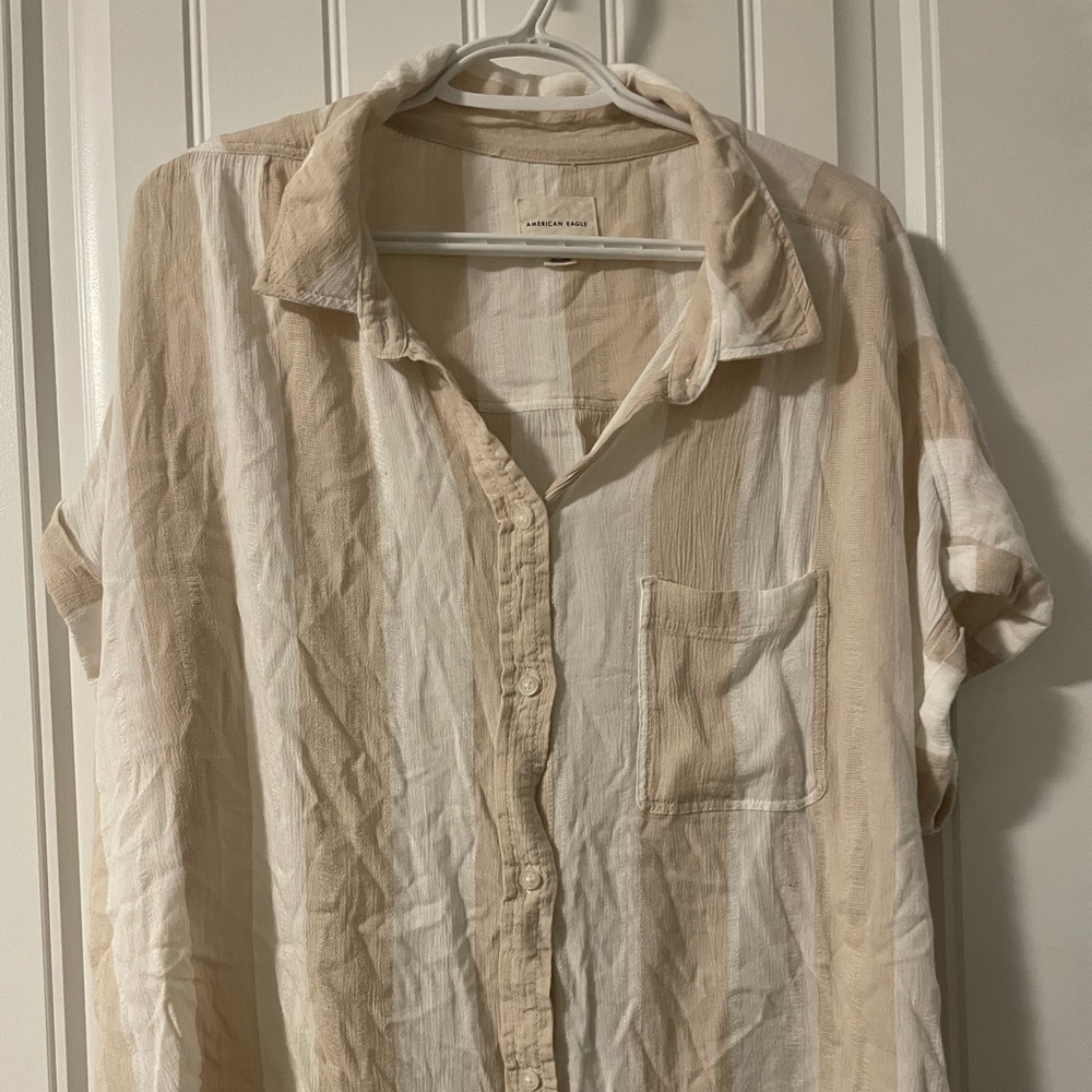 Flowy button down